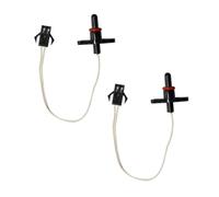 MuchLuckystar Sensor de temperatura del termistor para lavavajillas, rango de -40 °C a 125 °C, pieza de repuesto de sonda de PVC, monitor preciso de temperatura del agua, color negro