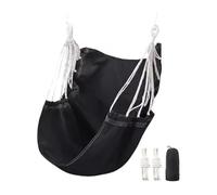 MuchLuckystar Silla colgante para exteriores, capacidad de 500 libras, cuerda de algodón de poliéster con antivuelco para jardín, patio, dormitorio, color negro