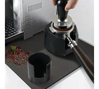 MuchLuckystar Soporte ajustable para portafiltros de café espresso, estación de manipulación de café para 51 mm, 53 mm, 58 mm, base antideslizante con perilla de altura, color negro
