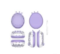 MuchLuckystar Tamagotchi Paradise - Funda protectora transparente de policarbonato duro antiarañazos con correa para dispositivo virtual de mascotas, accesorio de juego, 8,5 x 7 x 3,5 cm, Purple