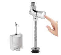 MuchLuckystar Válvula de descarga manual de urinario, botón pulsador de aleación con apagado automático, mecanismo de retardo de ahorro de agua para baños públicos y baños
