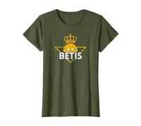 Mucho Betis - Afición Real Betis Balonpie - Hinchas Sevilla Camiseta, Mujer, Verde Oliva, XXL