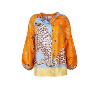 Mucho Gusto Blouse Carini Orange Lightblue Orange Lightblue Talla: S | Camisas Outlet | Mujer | Naranja