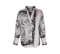 Mucho Gusto Blouse Liege Black And Salmon Talla: S | Blusas Outlet | Mujer | Negro