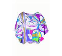 Mucho Gusto Blouse Tortoli Chains And Belts Purple Green Fuchsia Talla: XS | Blusas Outlet | Mujer | Verde