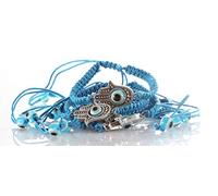 Mucho más Fallen Saint de gran tamaño 5 diseño de faro y cielo de las pulseras con cuentas de ojos malvados del encanto de las cuerdas de Cábala de la suerte de la joyería de la