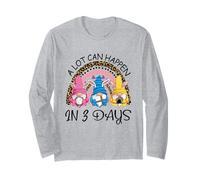 Mucho Puede suceder en 3 días Gnomos Rainbow Ester Day Manga Larga