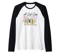 Mucho Puede suceder en 3 días Reto Vintage Christian Easter Day Camiseta Manga Raglan