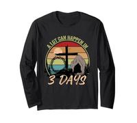 Mucho Puede suceder en 3 días Reto Vintage Christian Easter Day Manga Larga