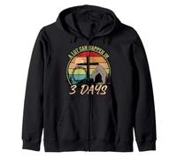 Mucho Puede suceder en 3 días Reto Vintage Christian Easter Day Sudadera con Capucha