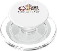 Mucho Puede suceder en 3 días Reto Vintage Floral Día de Pascua PopSockets PopGrip para MagSafe