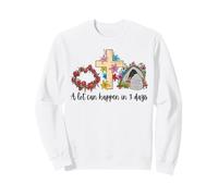 Mucho Puede suceder en 3 días Reto Vintage Floral Día de Pascua Sudadera