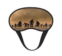 Muchos cubrebocas ajustables con estampado de zombi para dormir, cómodos, sin presión y transpirables