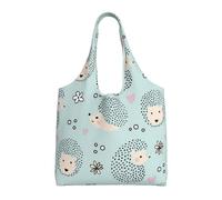 Muchos erizos,Bolsas de mano reutilizables, bolsas de supermercado, bolso de hombro de lona de gran capacidad