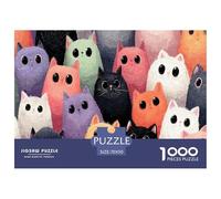 Muchos Gatos Puzzle 1000 Piezas - Mascota Gato, Rompecabezas Desafiante, para Niños +6 Años, Juego Familiar, 70x50cm/1000pcs