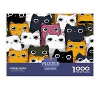 Muchos Gatos Puzzle para Adultos 1000 Piezas - Mascota Gato, Rompecabezas Desafiante, Regalo para Hombres Y Mujeres, 70x50cm/1000pcs