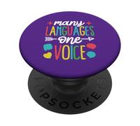 Muchos Idiomas, una Sola Voz PopSockets PopGrip Adhesivo