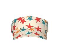 Muchos sombreros deportivos con viseras para adultos con estrellas de cinco puntas son perfectos para uso diario al aire libre, color negro