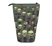 Muchos Zombis Impresos Plegable Estuche Pop-Up Estuche Lapices Portable Organizador Cosmético Para Hombres Oficina Bolígrafos