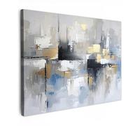 MuchoWow© Cuadros Decoracion Salon Modernos 40x30 cm para Dormitorios Cuadro Decorativos de Salon Lienzos Decorativo Pictures for Living Room Decorarivos Arte moderno - Acuarela - Oro