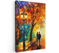 MuchoWow© Cuadros Decoracion Salon Modernos 60x90 cm para Dormitorios Cuadro Decorativos de Salon Lienzos Decorativo Pared Decoracion Dormitorio Matrimonio Pareja - Amor - Bosque - Arte