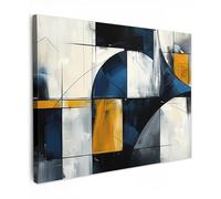 MuchoWow© Cuadros Decoracion Salon Modernos 80x60 cm para Dormitorios Cuadro Decorativos de Salon Lienzos Decorativo Pared Decoracion Lienzo Modernos Acuarela - Formas - Abstracto - Arte