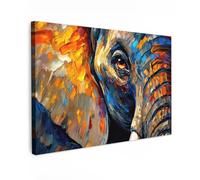 MuchoWow© Cuadros Decoracion Salon Modernos 90x60 cm para Dormitorios Cuadro Decorativos de Salon Lienzos Decorativo Pared Decoracion Lienzo Modernos Elefante - Arte - Animales