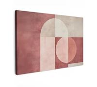 MuchoWow© Cuadros Decoracion Salon Modernos 90x60 cm para Dormitorios Cuadro Decorativos de Salon Lienzos Decorativo Pared Decoracion Dormitorio Matrimonio Figuras - Rosa