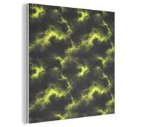 MuchoWow© Cuadros Decorativos 80x80 cm Paneles Insonorizacion Acusticos Panel Acustico Decorativo Insonorizar Habitacion AislanteAmarillo - Tormenta - Nubes