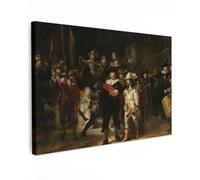 MuchoWow© Cuadros Decorativos Modernos para Sala 120x80 cm Lienzos Decoracion Pared Salon Quadros Decoração Dormitorios La ronda de noche - Arte - Viejos maestros - Rembrandt