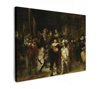 MuchoWow© Cuadros Decorativos Modernos para Sala 80x60 cm Lienzos Decoracion Pared Salon Quadros Decoração Dormitorios La ronda de noche - Arte - Viejos maestros - Rembrandt