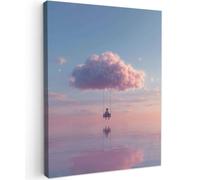 MuchoWow© Cuadros Modernos Decorativos Lienzos Canvas Wall Art | 30x40 cm Sala Dormitorios Nube - Columpio - Cielo Colorido