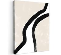 MuchoWow© Cuadros Salon Modernos 30x40 cm Adornos Pared Decorativos Dormitorio Lienzo Pinturas Quadro Decoración Abstractos - Línea - Diseño - Pastel