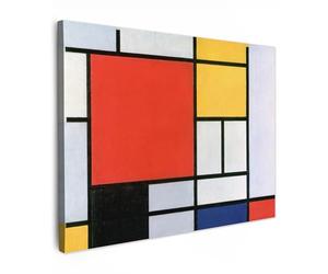 MuchoWow© Cuadros Salon Modernos 70x50 cm Adornos Pared Decorativos Dormitorio Lienzo Pinturas Quadro Decoración Arte - Mondrian - Maestros Antiguos