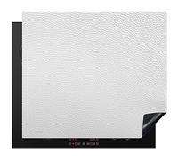 MuchoWow© Cubre Vitrocerámica - Protector Vitroceramica Induccion 59x52 cm - Tapa Vitroceramica - Protector de Vitroceramica Cuero - Textura - Aspecto Cuero - Blanco