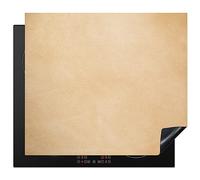 MuchoWow© Cubre Vitrocerámica - Protector Vitroceramica Induccion 60x52 cm - Tapa Vitroceramica - Protector de Vitroceramica Cuero - Textura - Aspecto cuero - Beige