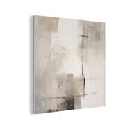 MuchoWow© Fieltros Ornamentales Sala Modernidad 80x80 cm Para Cuarto Principal Elemento Pared Matrimonio Wall Art Abstracto - Arte - Gris