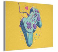 "MuchoWow© Insonorizar Habitacion 100x70 cm Paneles Acusticos Acoustic Panel Insonorizante Pared Insonorizacion Decoracion Cuadros Decorativos Gamer - Estrellas - Mando"