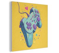 "MuchoWow© Insonorizar Habitacion 40x40 cm Paneles Acusticos Acoustic Panel Insonorizante Pared Insonorizacion Decoracion Cuadros Decorativos Gamer - Estrellas - Mando"