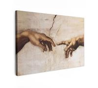 MuchoWow© Laminas Cuadros de Salon para Dormitorio 120x80 cm Lienzos Decoración Pared Cuadro Habitacion Decoracion Adán - Miguel Ángel - Pintura - Creación de Adán