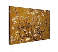 MuchoWow© Quadros Decoração Sala 60x40 cm Cuadros Decoracion Dormitorios Lienzos Decorativos para Dormitorios Modernos Almendro en flor - Arte - Van Gogh - Oro