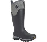 Muck Boots Arctic Ice - Botas altas de lluvia para mujer, Negro Gris Geométrico, 35 EU