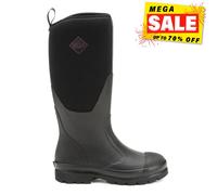 Muck Boots Chore Clásico Alto sin Cordones Botas de Agua Botas Mujer Negro