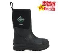 Muck Boots Chore Unisex Hombre Mujer Clásico Medio Estampado Botas de Agua Negro