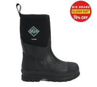 Muck Boots Chore Unisex Hombre Mujer Clásico Medio Estampado Botas de Agua Negro