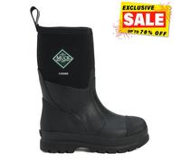Muck Boots Chore Unisex Hombre Mujer Clásico Medio Estampado Botas de Agua Negro