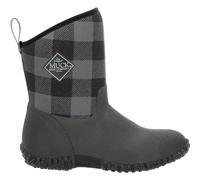 Muck Boots Muckster II Mid, Rain Boot para Mujer, Black Grey Plaid, 38 EU