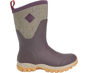 MUCK Women's Arctic Sport II Mid in Wine Herringbone, Botas de Lluvia Mujer, Red, 40 EU