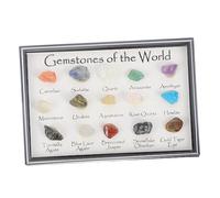 MUCKLILY 1 Caja Muestra de mineral de cristal gemstone para joya pequeño crystals naturales especímenes de mineral minerales de cristal natural materiales de enseñanza