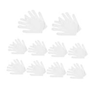 MUCKLILY 10 Pares Guantes De Joyas y Jade Guantes De Santa White Forros Para Guantes De Trabajo Guantes Para Manipulación De Joyas Guantes De Inspección Suaves Blanco Algodón